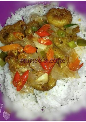 Foto resep Crispy Squid Rings with Padangnese Sauce (Cumi goreng tepung pakai saus padang)