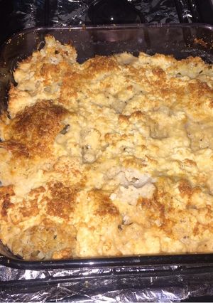 Una foto de Coliflor gratinado