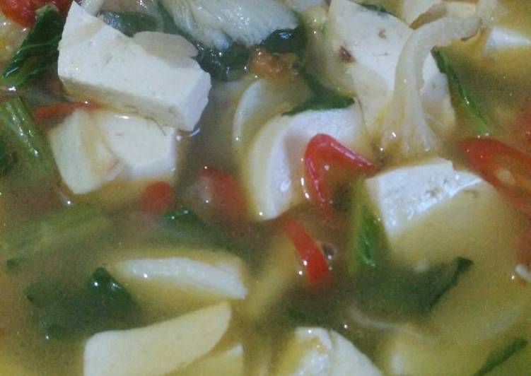 Resep Sayur Jamur Tahu Pokcoy Anti Gagal