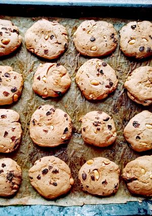 Banános - csokis keksz recept fotója