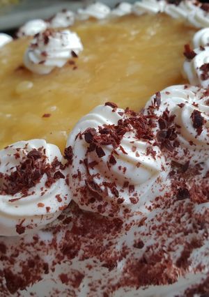 Körtekrémes torta recept fotója