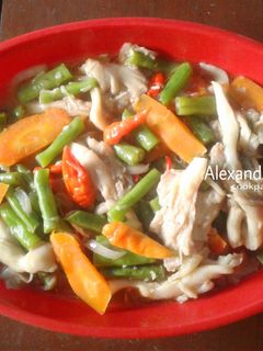 Foto resep Tumis Jamur Tiram Wortel & Buncis