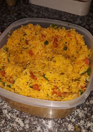 Una foto de Arroz con chorizo