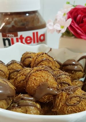 صورة لوصفة كرات البسكويت بالشعيريه