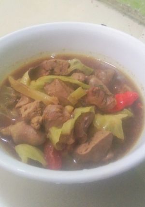 Foto resep Tongseng ati ampela ayam tanpa santan