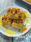 Basbousa with Fresh Cream