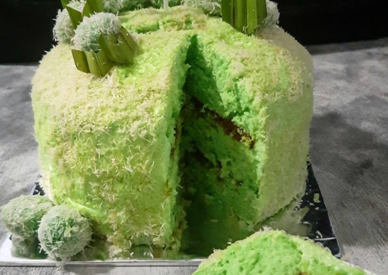 Klepon cake ala chef Farah quinn