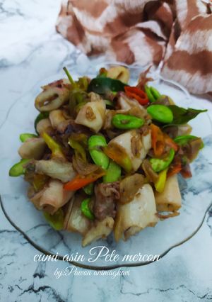 Foto resep 200# cumi asin Pete mercon