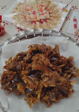 A picture of Crispy and spicy Arbi pakore.