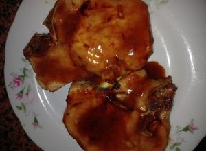 Una foto de COSTILLAS DE CERDO CON MOSTAZA Y MIEL🥰🤗🥰🤗🥰🤗