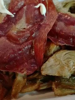 Una foto de 807. Alcachofas con jamón