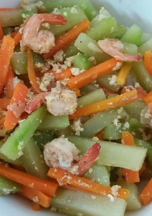 Foto resep Tumis labu siam dan udang