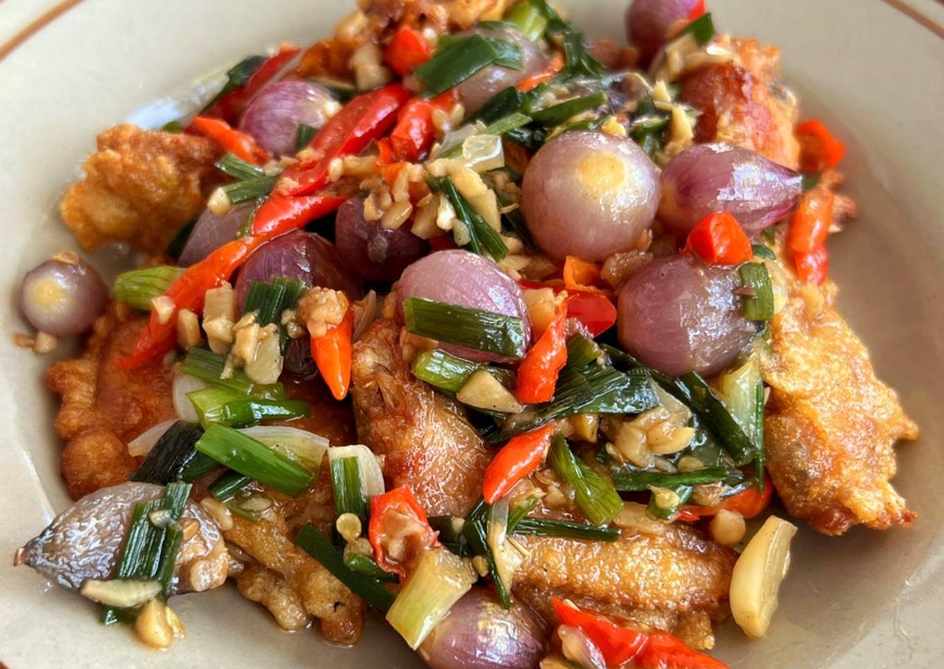 Ayam Goreng Oseng Bawang