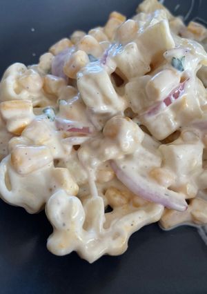 Kukoricás tésztasaláta recept fotója