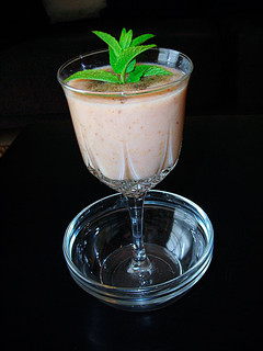 Una foto de Batido de peras a la cinco pimientas