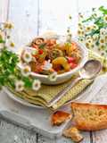 Gurkengemüse mit Champignons