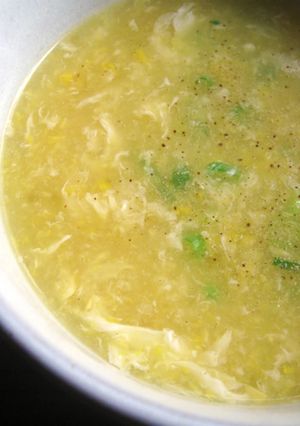 A picture of Creamed Corn & Egg Soup.