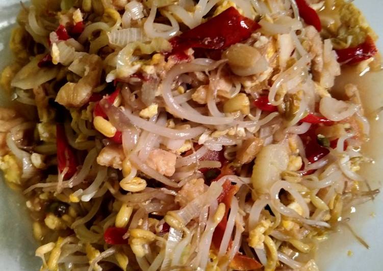 Bagaimana Membuat Tumis toge telur ebi yang Bisa Manjain Lidah