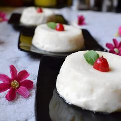 A picture of Vanilla Panna Cotta.