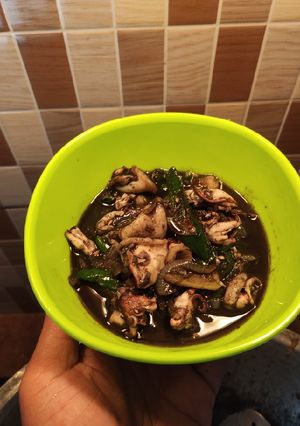 Foto resep Tumis Cumi Kuah Hitam