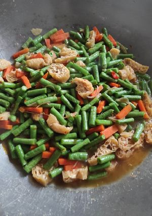 Foto resep Tumis kacang panjang dadakan