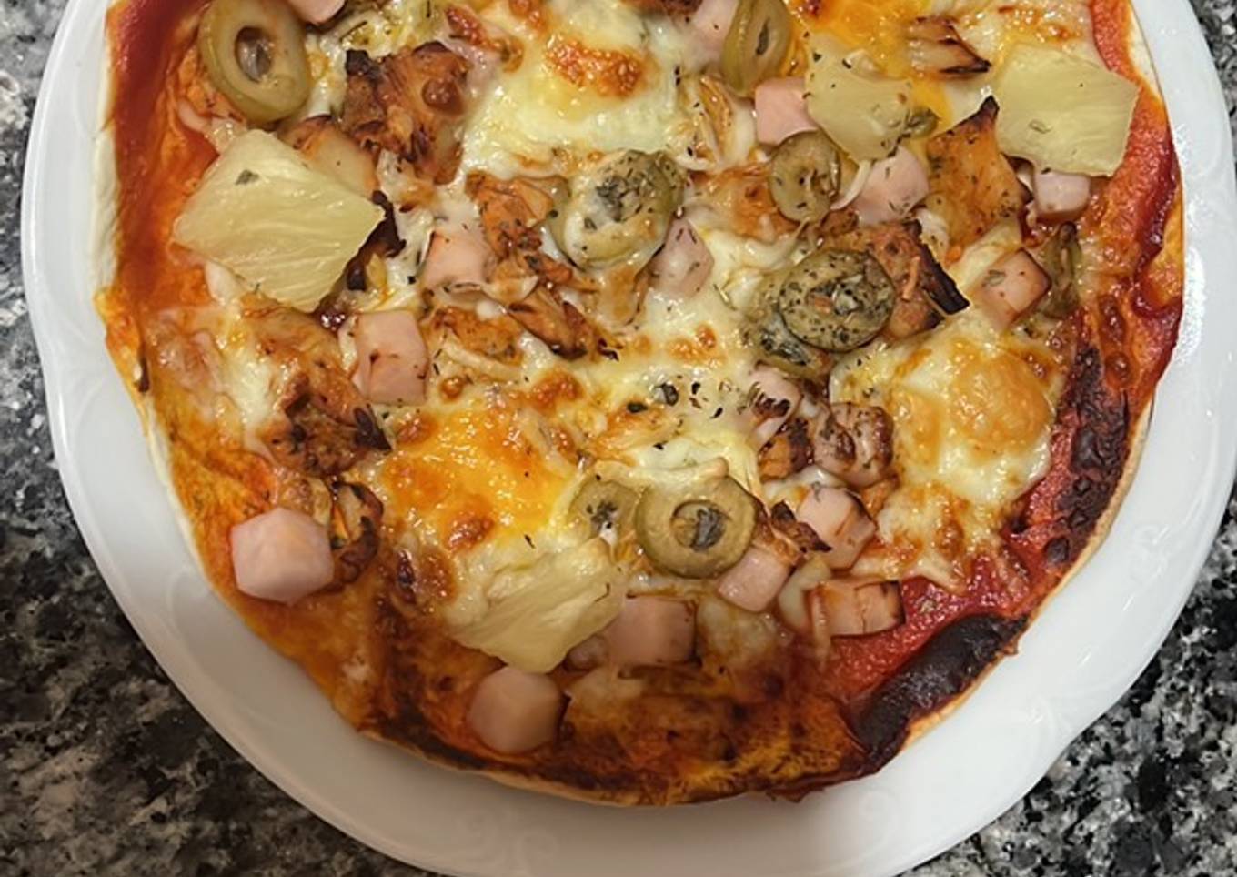 Pizza en fajita en freidora sin aceite cecotec cecofry essential rapid