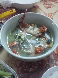 Hình của món Canh ghẹ bí đao.