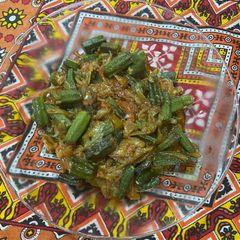 A picture of Masala bhindi.