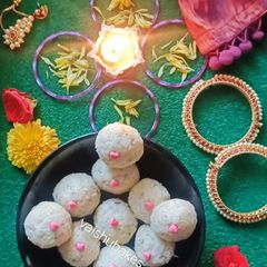 A picture of Holi special Coconut and Condensed milk laddu (10 minutes laddu).