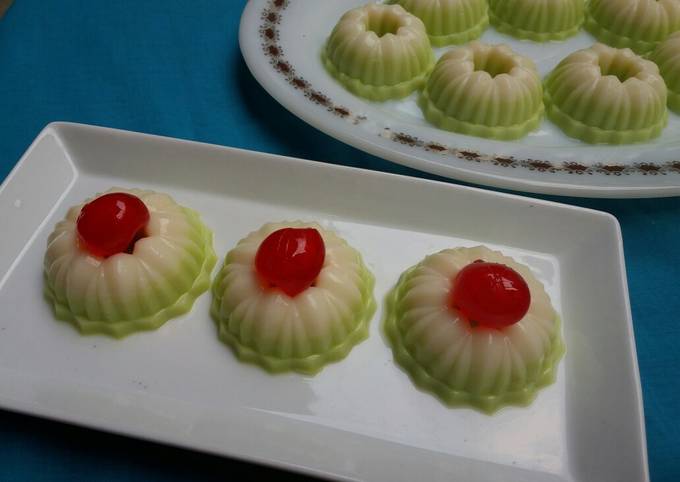 Puding Putu Ayu (rasa melon)