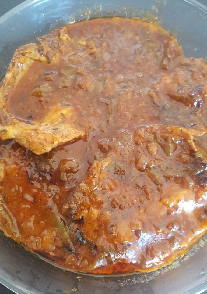Una foto de Chuletas de cerdo tipo riojana