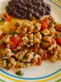 Bistecs de puerco a la mexicana fácil y rápida