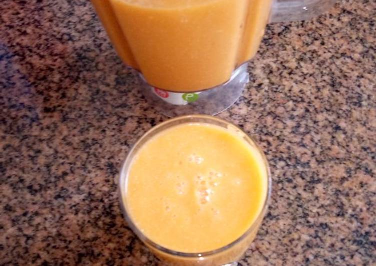 Recipe of Super Quick Homemade Pineapple mango carrots juice #author marathon