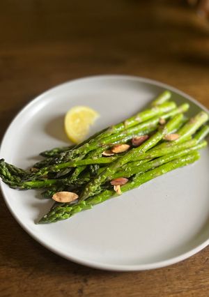 A picture of Sautéed Asparagus with Garlic and Lemon.