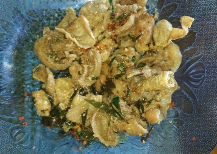 Chicken skin crispy