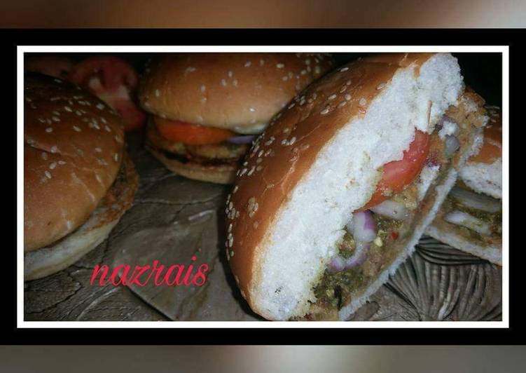 Recipe of Quick Shami kbab bun