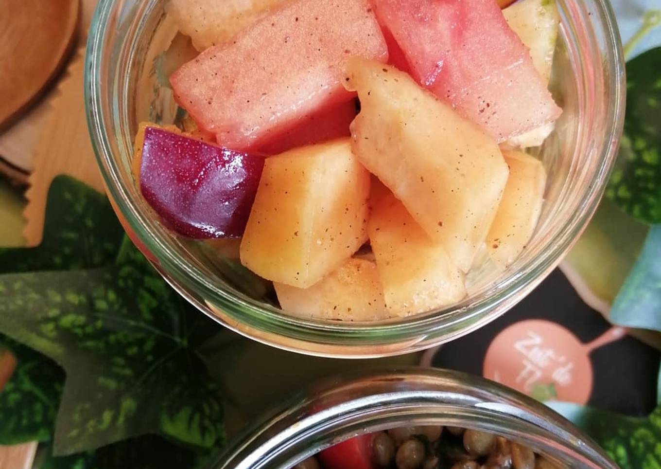 Simple Way to Prepare Super Quick Homemade 🍉Salade de fruits à la vanille