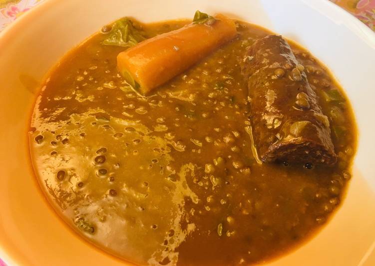 Plato de lentejas, fácil y rico