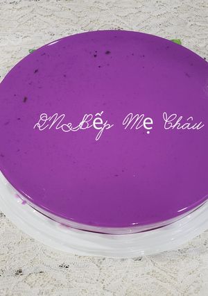 Hình của món Rau câu sữa dừa lá cẩm.