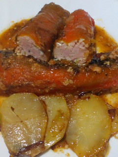 Una foto de Pimientos rellenos de pollo