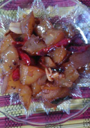 Foto resep Oseng kikil mercon ala bunda haydar