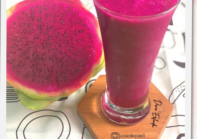 Resep Jus Buah Naga (fresh juice) oleh Agustina Erlinda - Cookpad