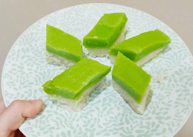 Recipe: Tasty Talam Ketan Srikaya Pandan/Kue Serimuka