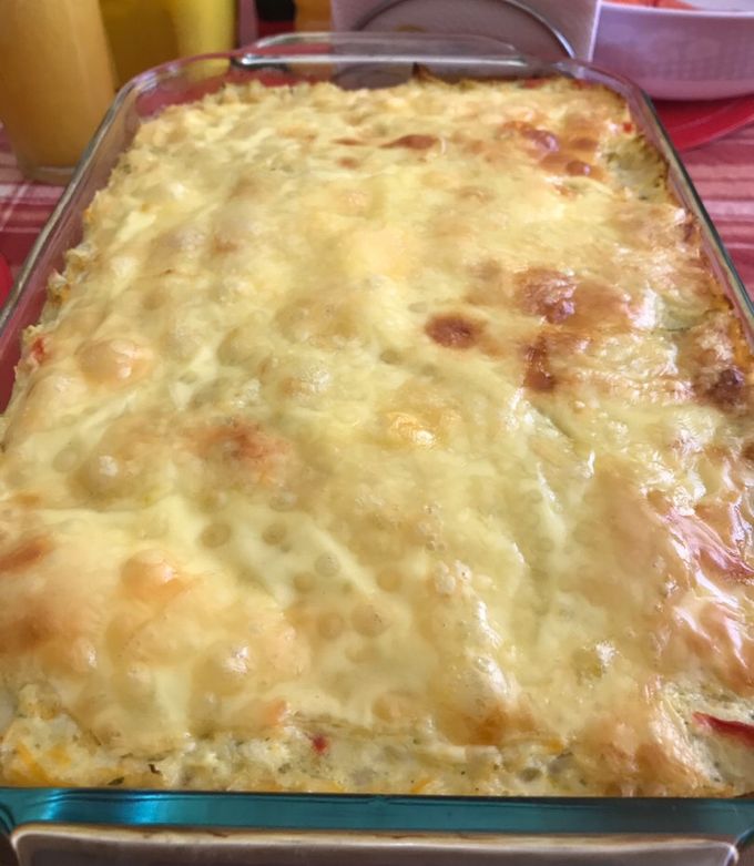 Una foto de Budín de coliflor