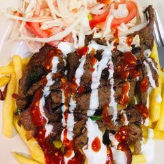 A picture of Homemade doner kebab.