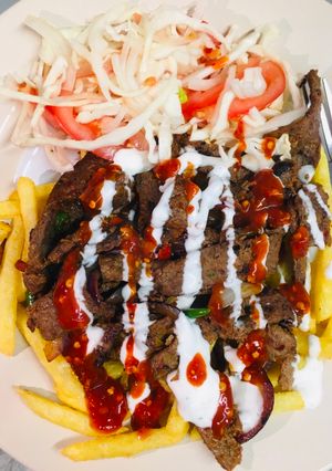 A picture of Homemade doner kebab.
