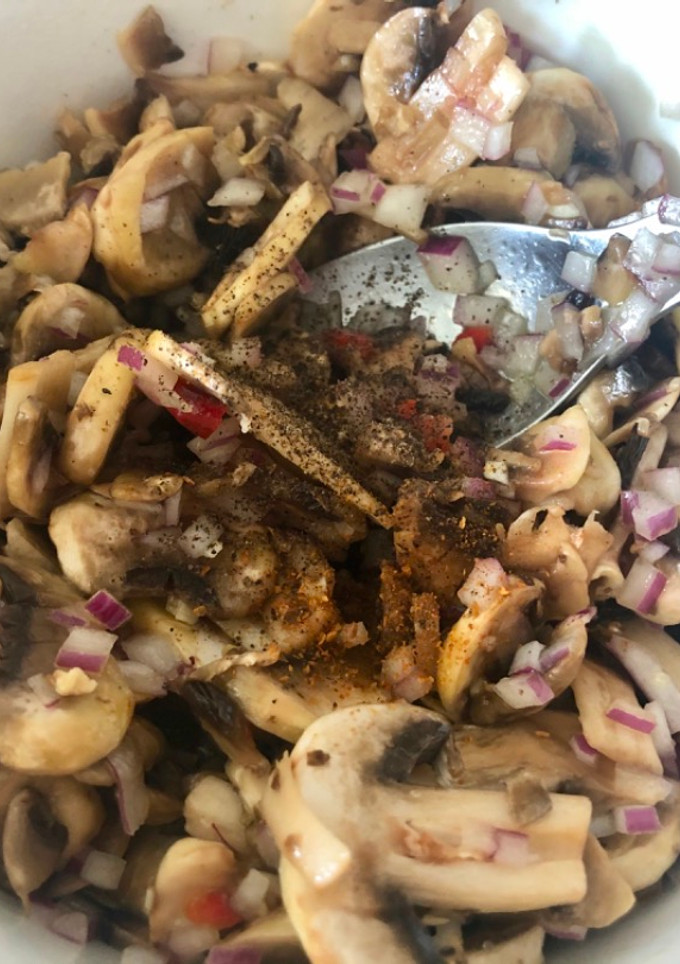 Una foto de Ceviche de champiñones