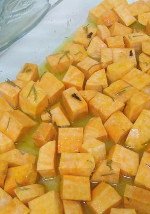 Una foto de Camotes al horno