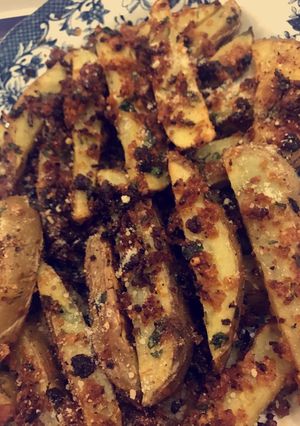 صورة لوصفة بطاطا ودجز بالكورن فليكس