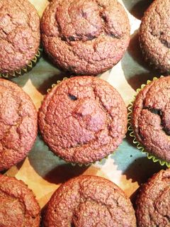 Una foto de Muffins de chocolate sin azúcar